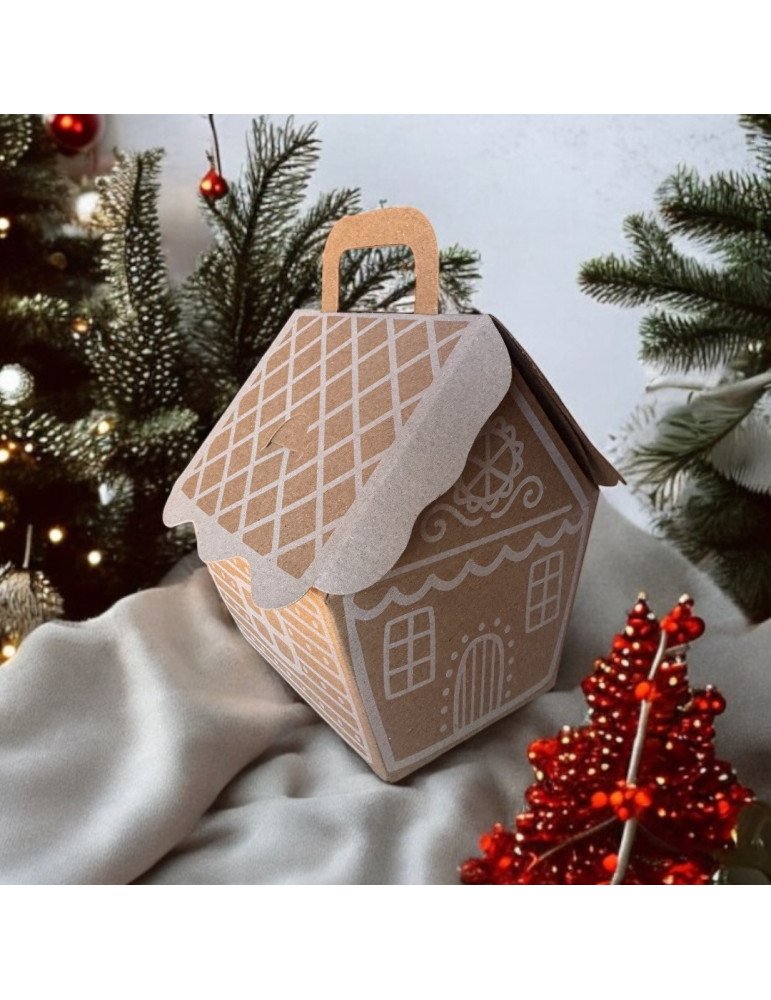 Mini Box Lunch Kraft Casa de Jengibre