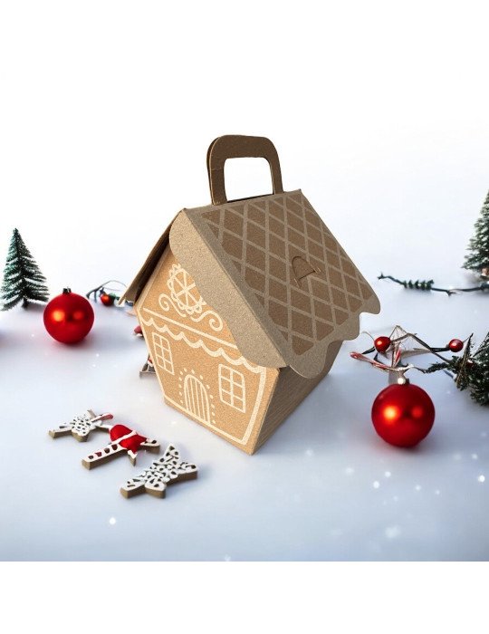 Mini Box Lunch Kraft Casa de Jengibre