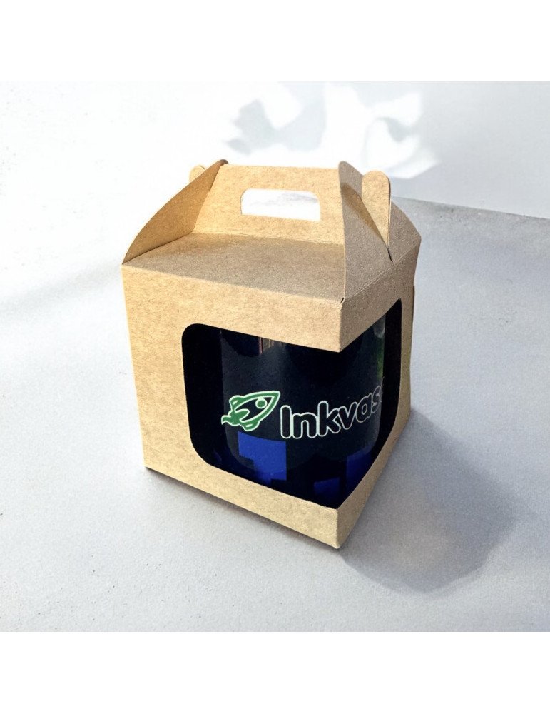 Caja Con Asas y Ventana Para Taza De 11 Oz