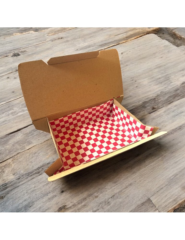 Caja de Cartón Para Snacks y Alimentos, con papel