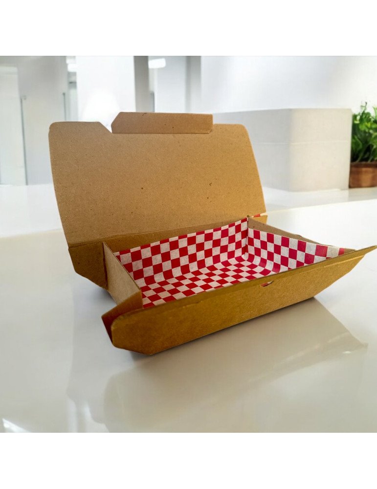 Caja de Cartón Para Snacks y Alimentos, con papel