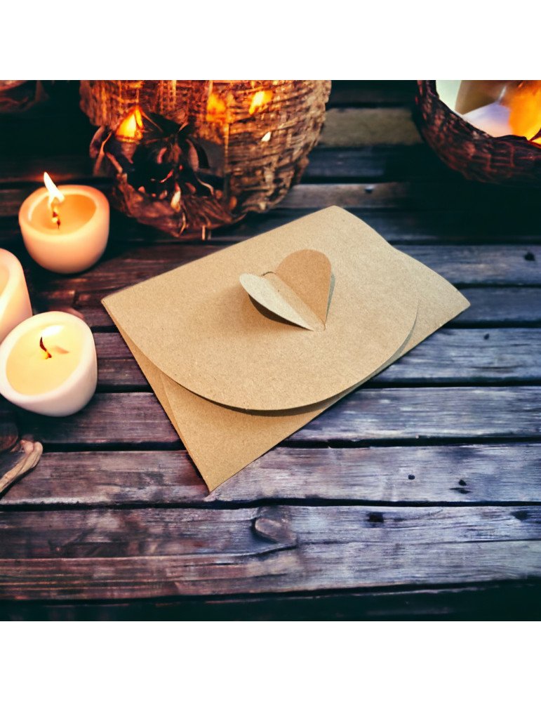 Sobre Corazón Kraft Para Toda Ocasión