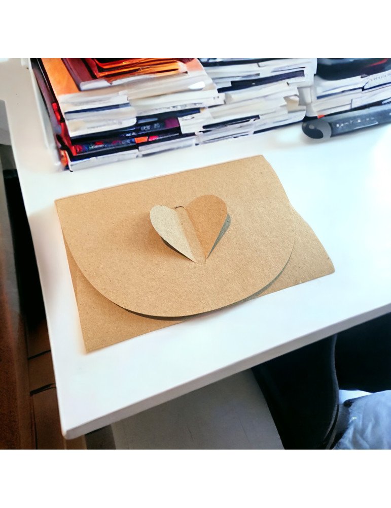 Sobre Corazón Kraft Para Toda Ocasión