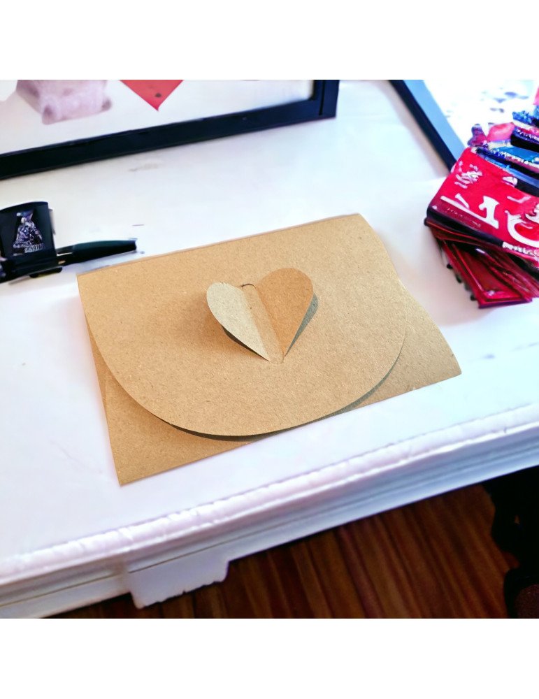 Sobre Corazón Kraft Para Toda Ocasión