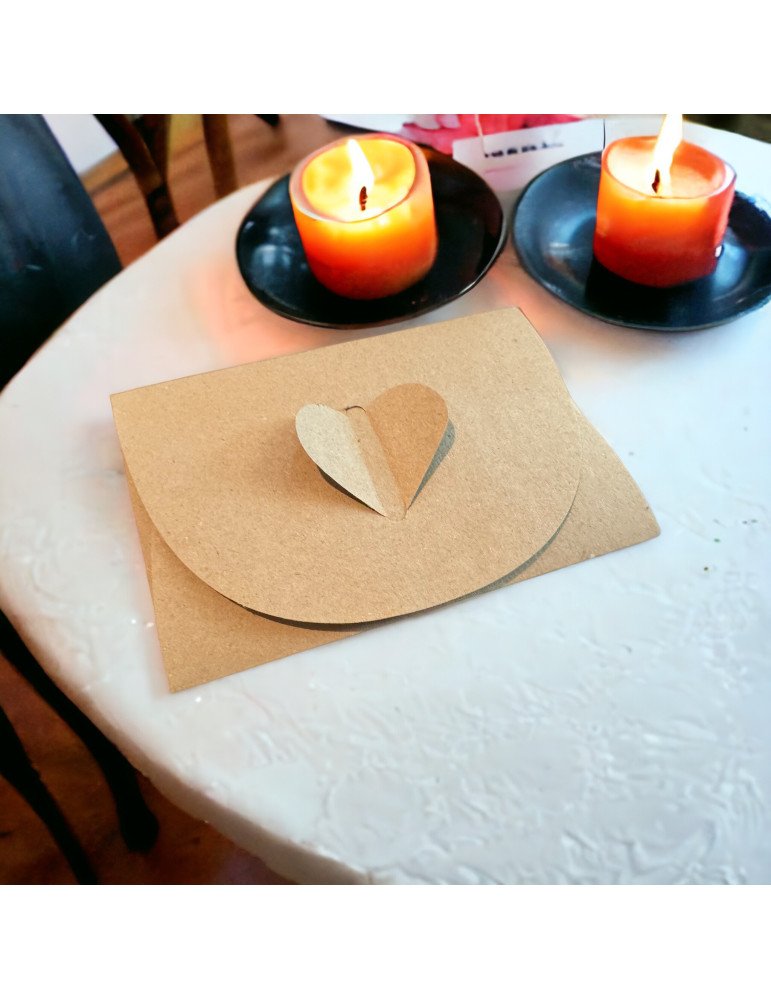 Sobre Corazón Kraft Para Toda Ocasión