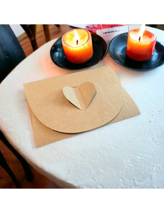 Sobre Corazón Kraft Para Toda Ocasión