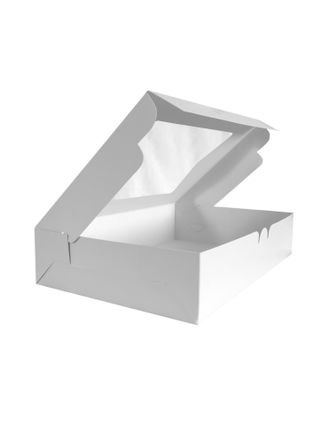 Caja Blanca Para Donas Con Ventana De Acetato