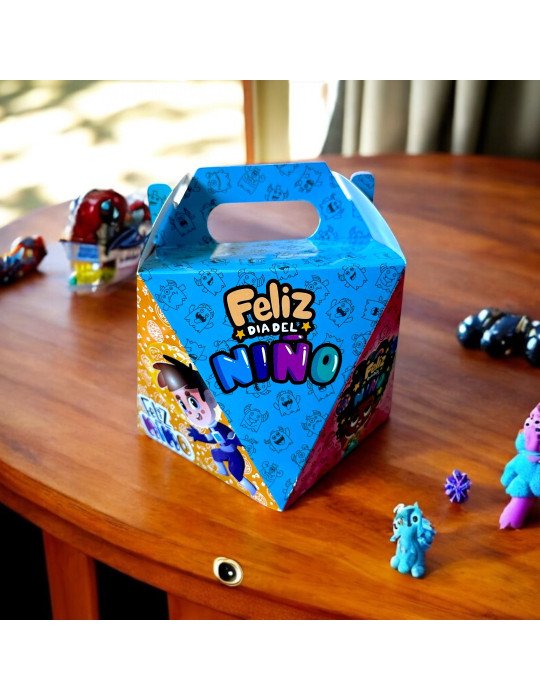 Caja Dulcero Tipo Box Lunch Prisma Día del Niño