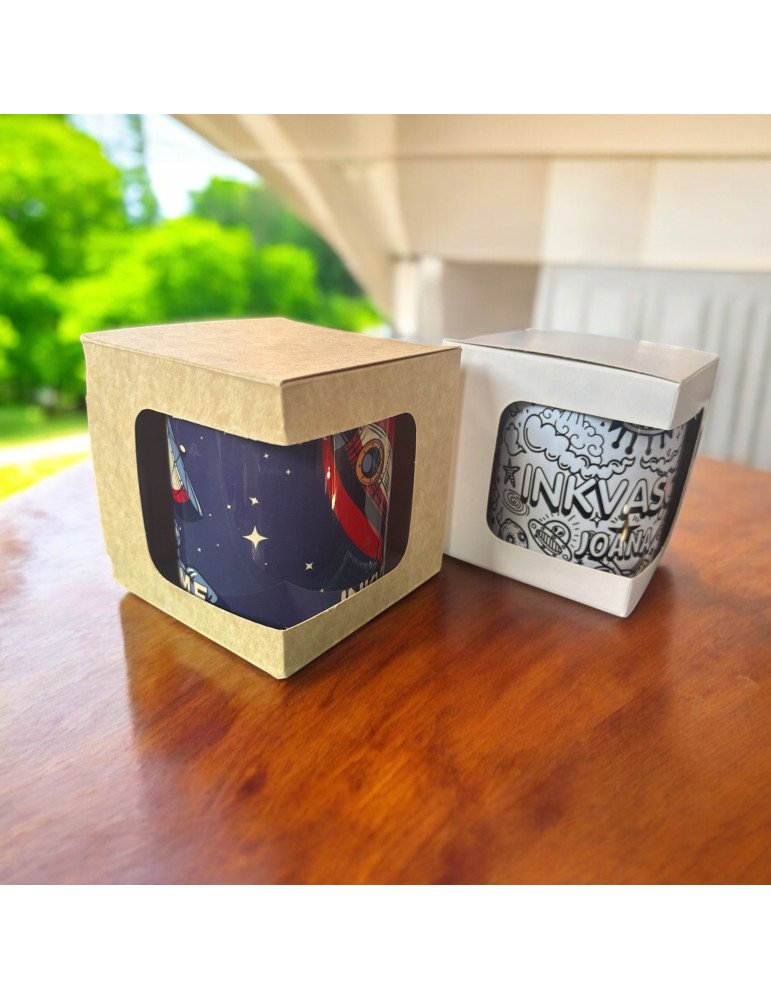 Caja Para Taza De 11 Oz Con Ventana