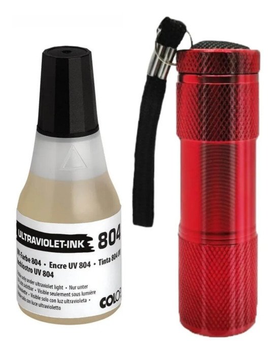 Tinta UV de 25 ML con Lámpara UV