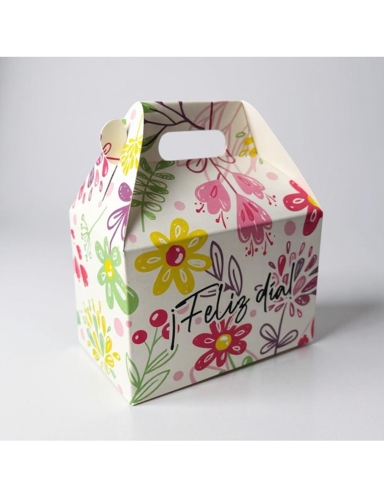 Caja Tipo Box Lunch Mediana Floral