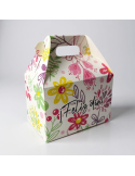 Caja Tipo Box Lunch Mediana Floral