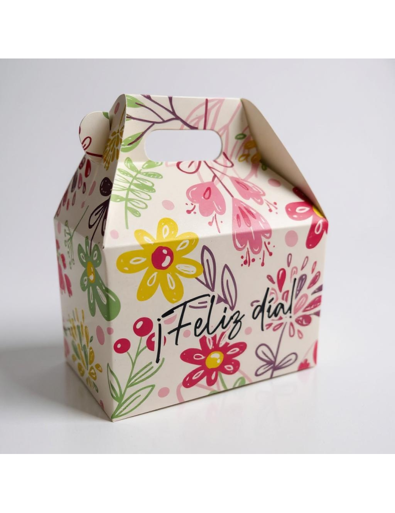 Caja Tipo Box Lunch Mediana Floral
