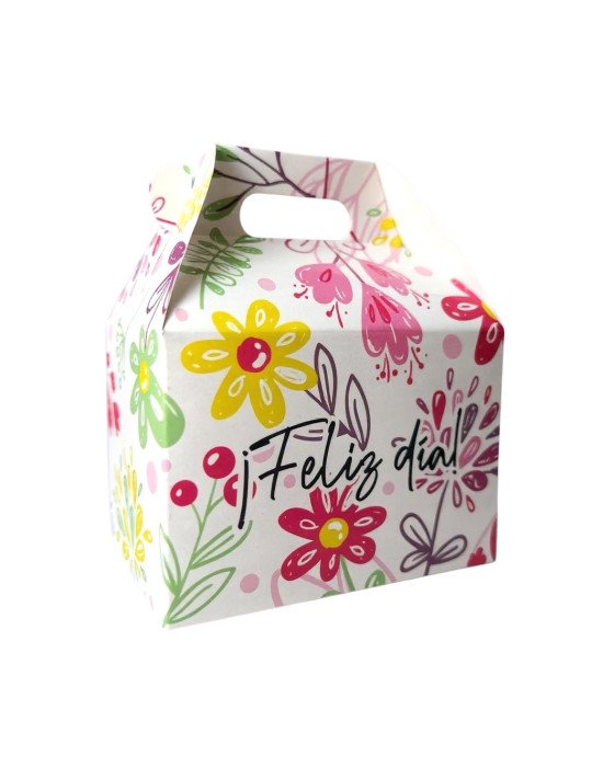 Caja Tipo Box Lunch Mediana Floral