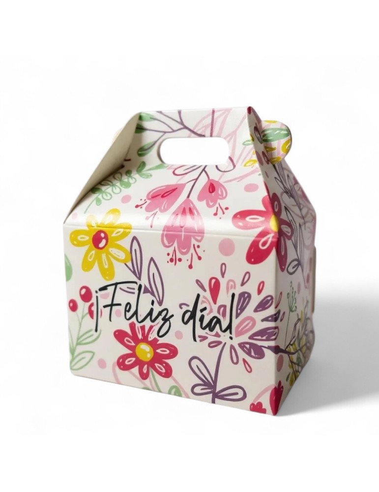 Caja Tipo Box Lunch Mediana Floral