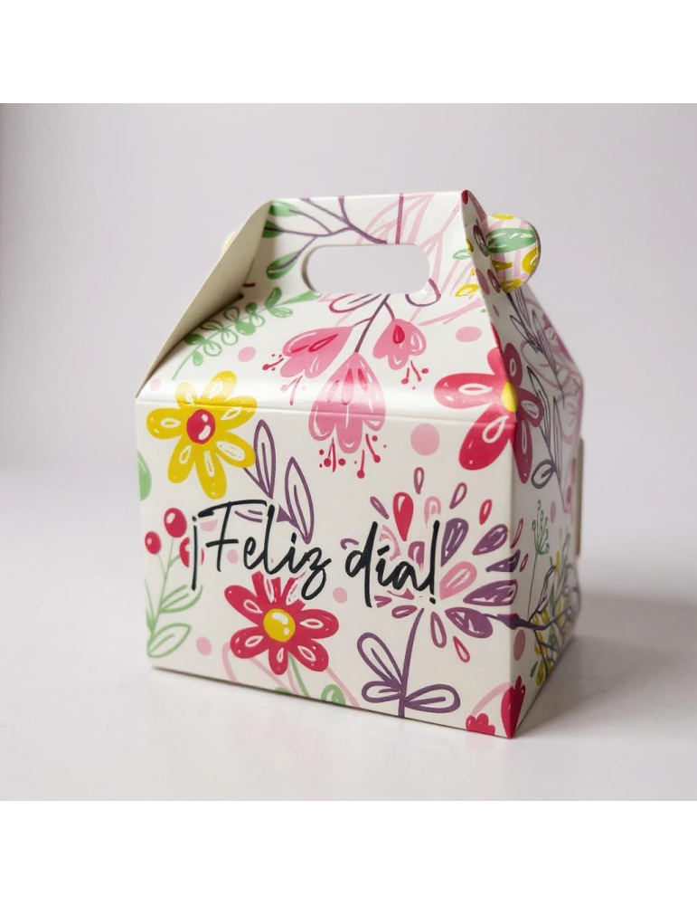Caja Tipo Box Lunch Mediana Floral