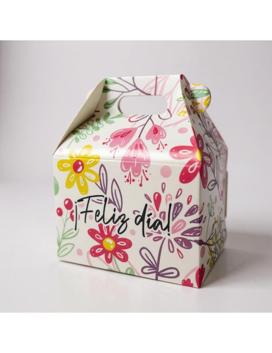 Caja Tipo Box Lunch Mediana Floral