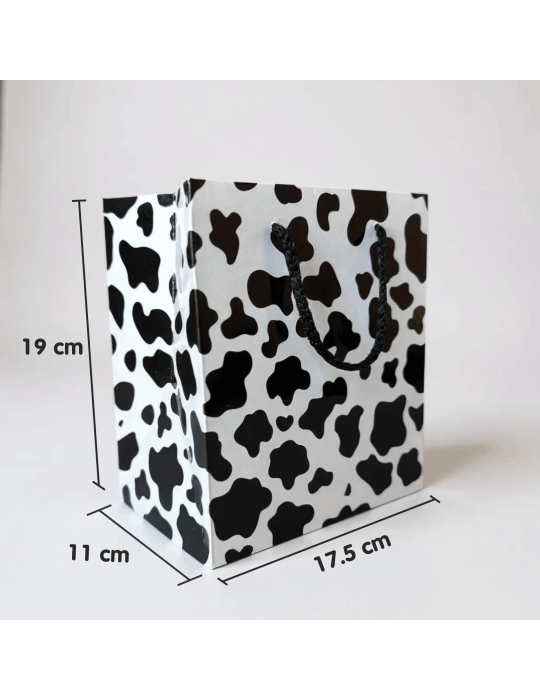 Bolsa Tipo Boutique con Cordón Diseño Vaca