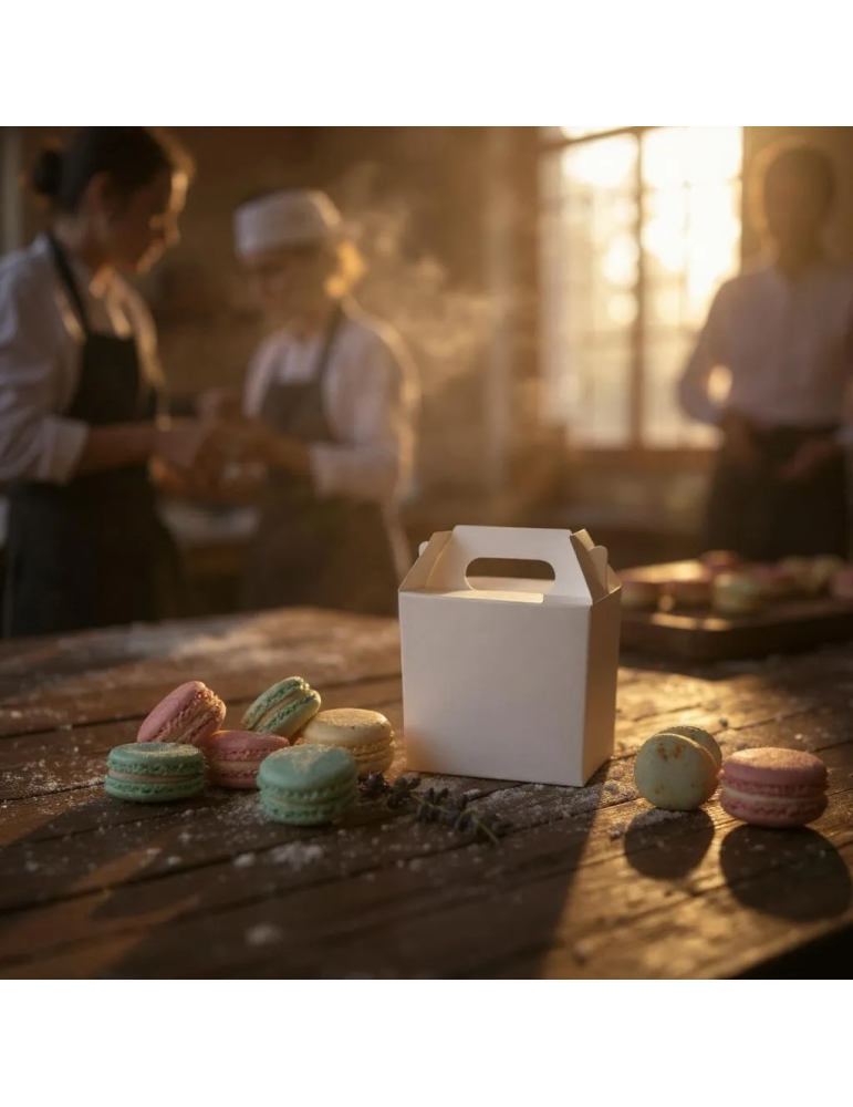 Caja Nano Tipo Box Lunch Color Blanco