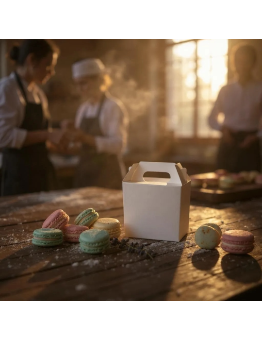 Caja Nano Tipo Box Lunch Color Blanco