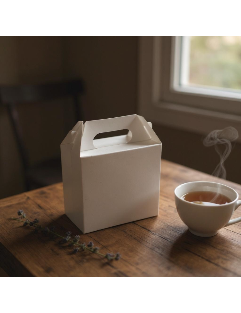 Caja Nano Tipo Box Lunch Color Blanco