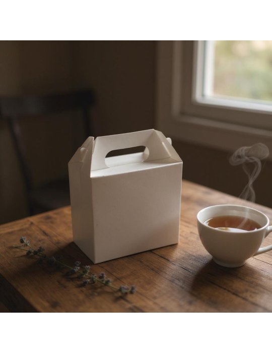 Caja Nano Tipo Box Lunch Color Blanco