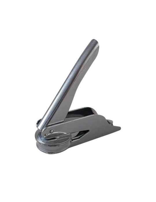 Sello Seco Económico Personalizado Inkvasor 4cm Diámetro