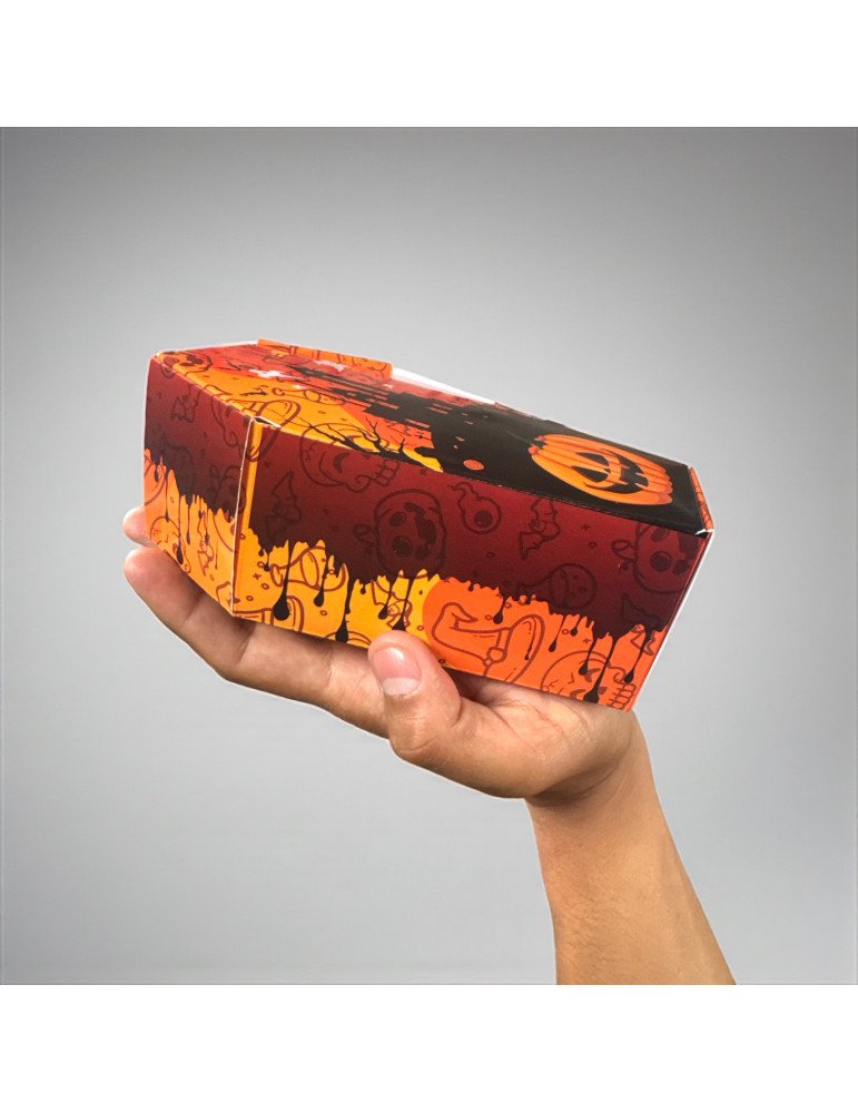 Caja Tipo Dulcero Diseño Ataúd Halloween