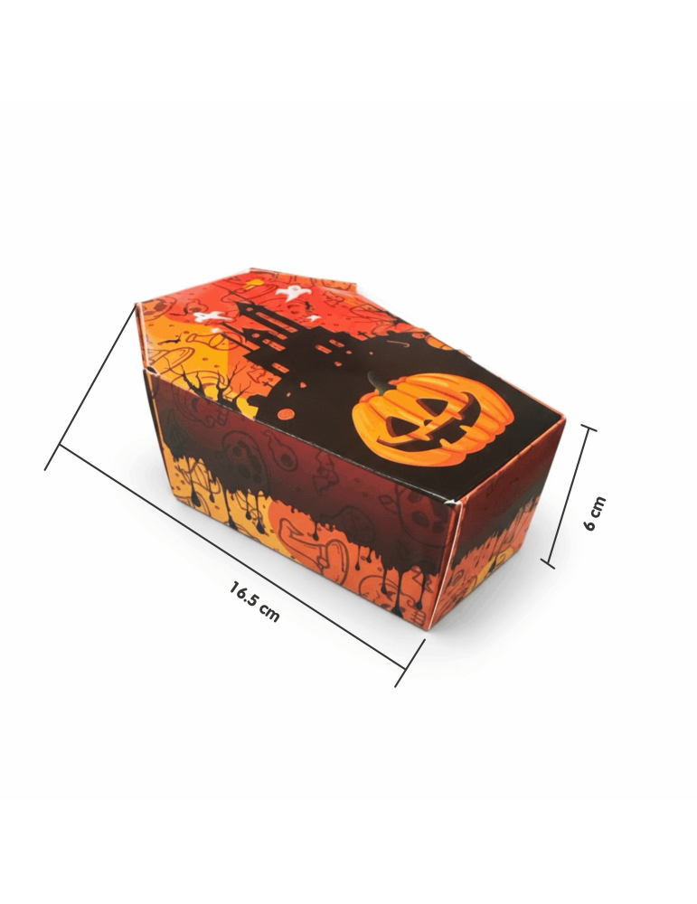 Caja Tipo Dulcero Diseño Ataúd Halloween