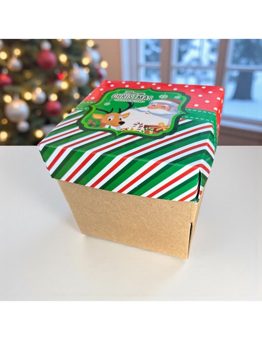 Caja Cuadrada Con Tapa Para Regalo