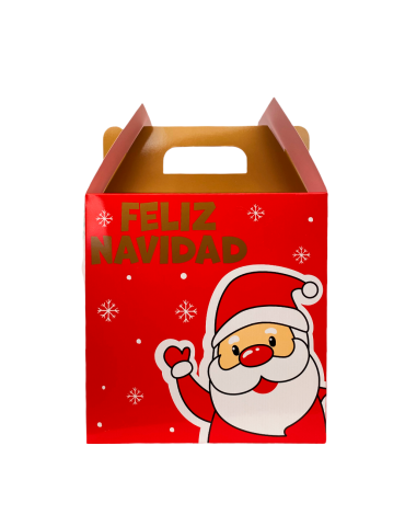 Caja Grande Tipo Box Lunch Diseño Navidad