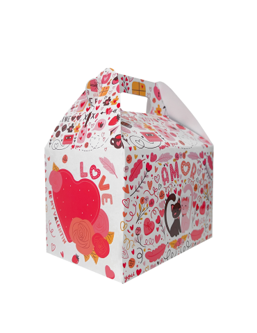 Caja Tipo Box Lunch Diseño Animalitos 2