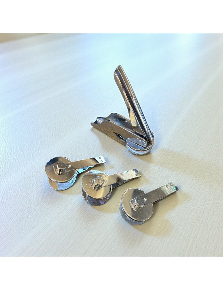 Repuesto de Pinza Para Sello Seco de 4cm de Diámetro Diseño Personalizado