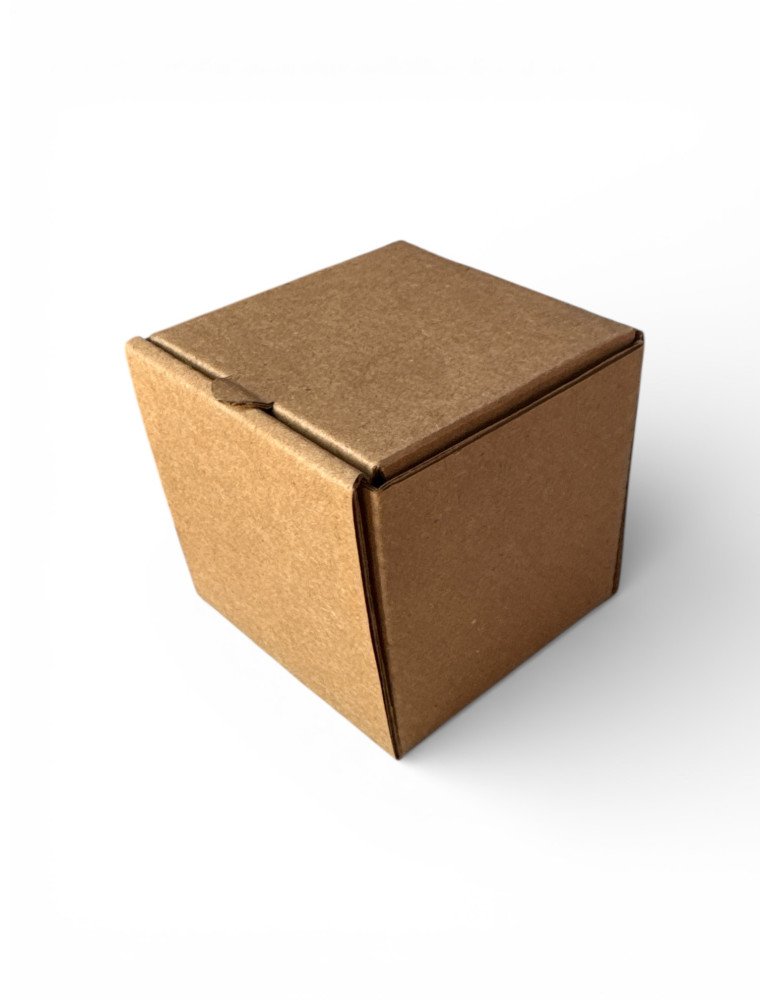 Caja Cúbica de Cartón Microcorrugado (6.5x6.5x6.5cm)