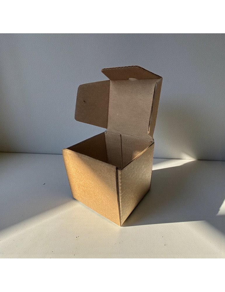 Caja Cúbica de Cartón Microcorrugado (6.5x6.5x6.5cm)