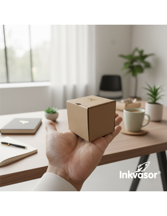 Caja Cúbica de Cartón Microcorrugado (6.5x6.5x6.5cm)