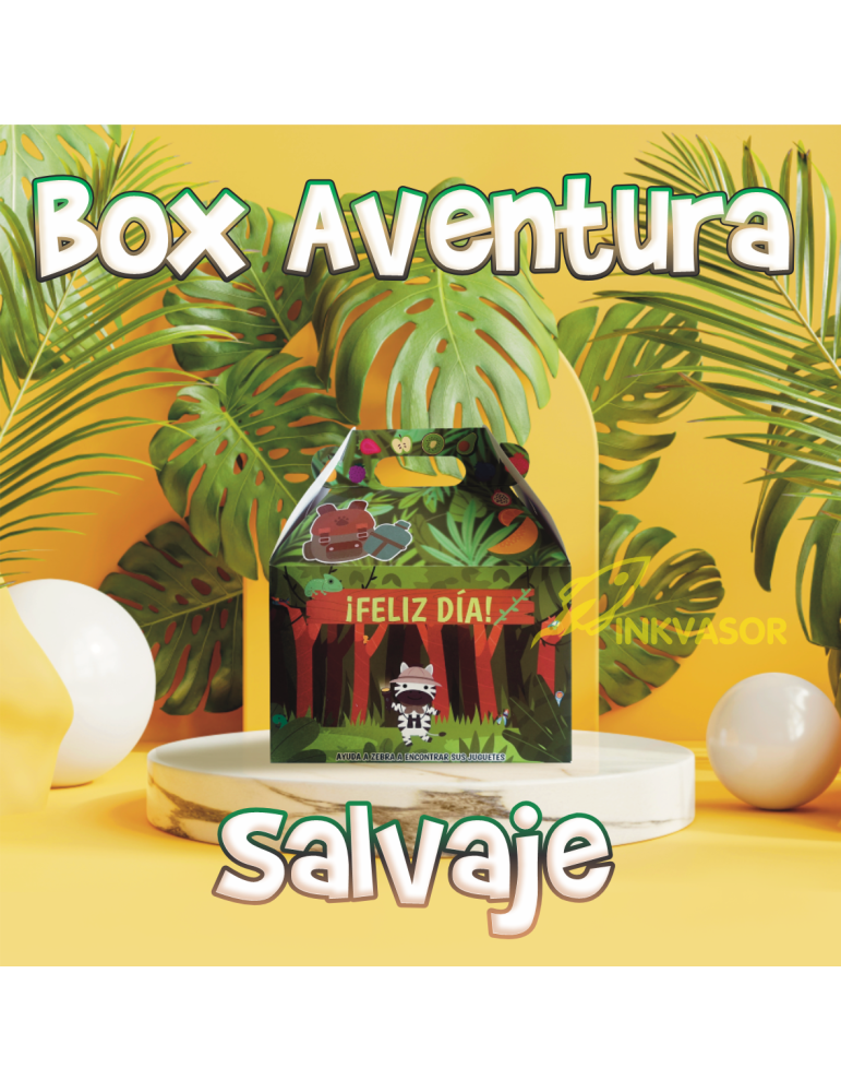 Caja Tipo Box Lunch Mediana Selva Aventura