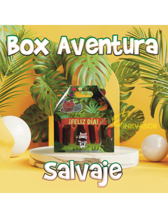 Caja Tipo Box Lunch Mediana Selva Aventura