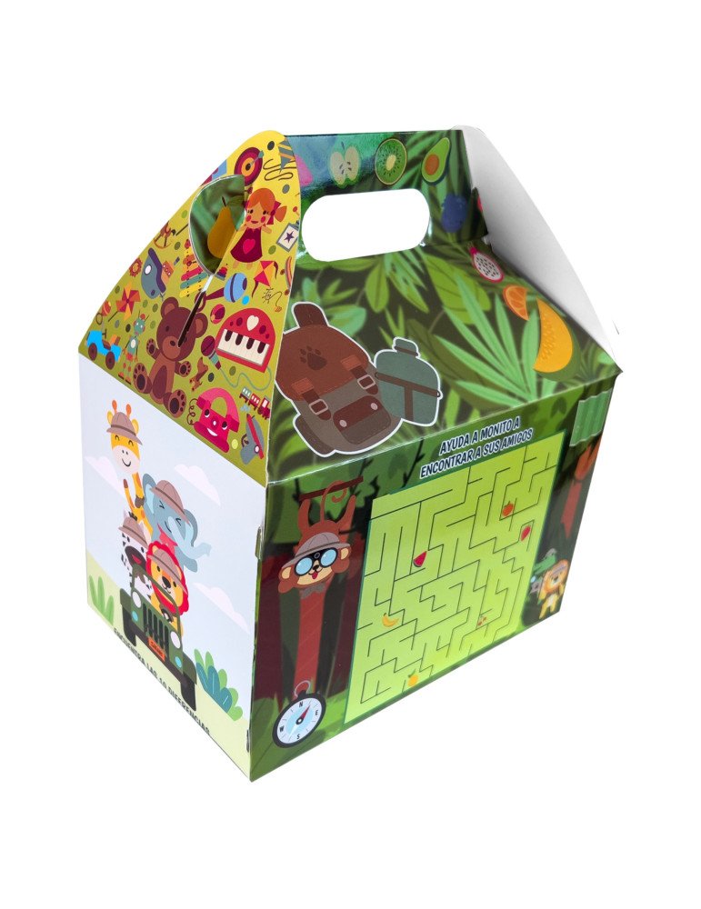 Caja Tipo Box Lunch Mediana Selva Aventura