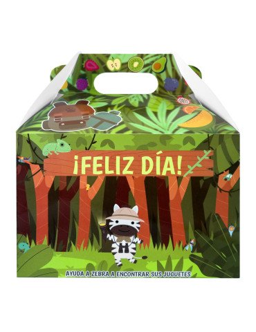 Caja Tipo Box Lunch Mediana Selva Aventura