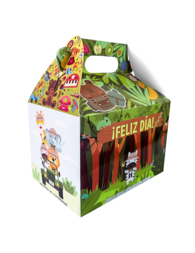 Caja Tipo Box Lunch Mediana Selva Aventura
