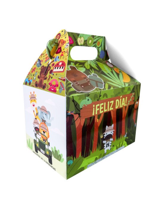Caja Tipo Box Lunch Mediana Selva Aventura