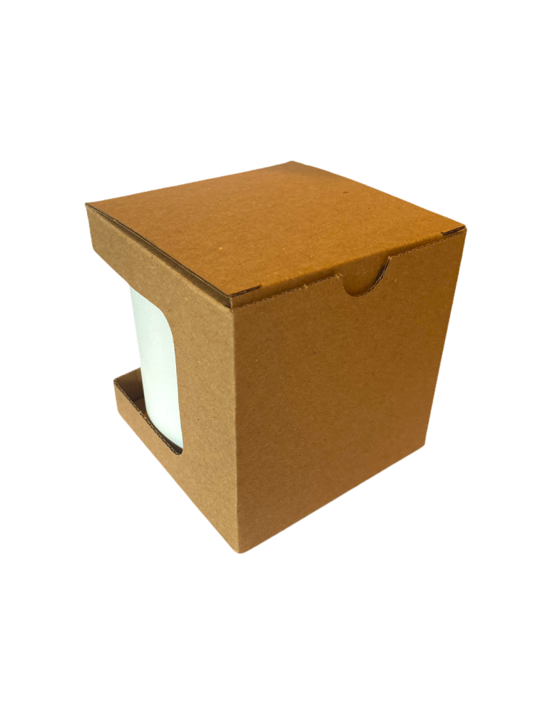 Caja de Cartón para Taza con Ventana