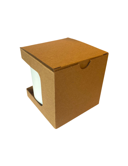 Caja de Cartón para Taza con Ventana