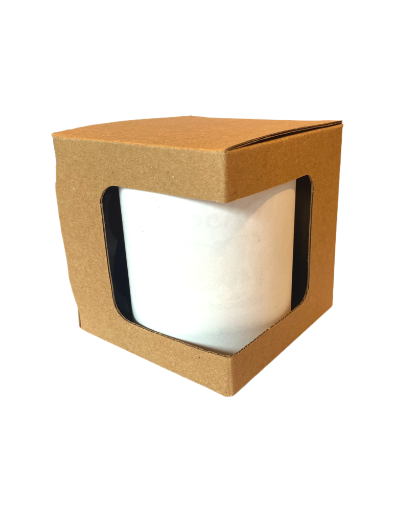 Caja de Cartón para Taza con Ventana
