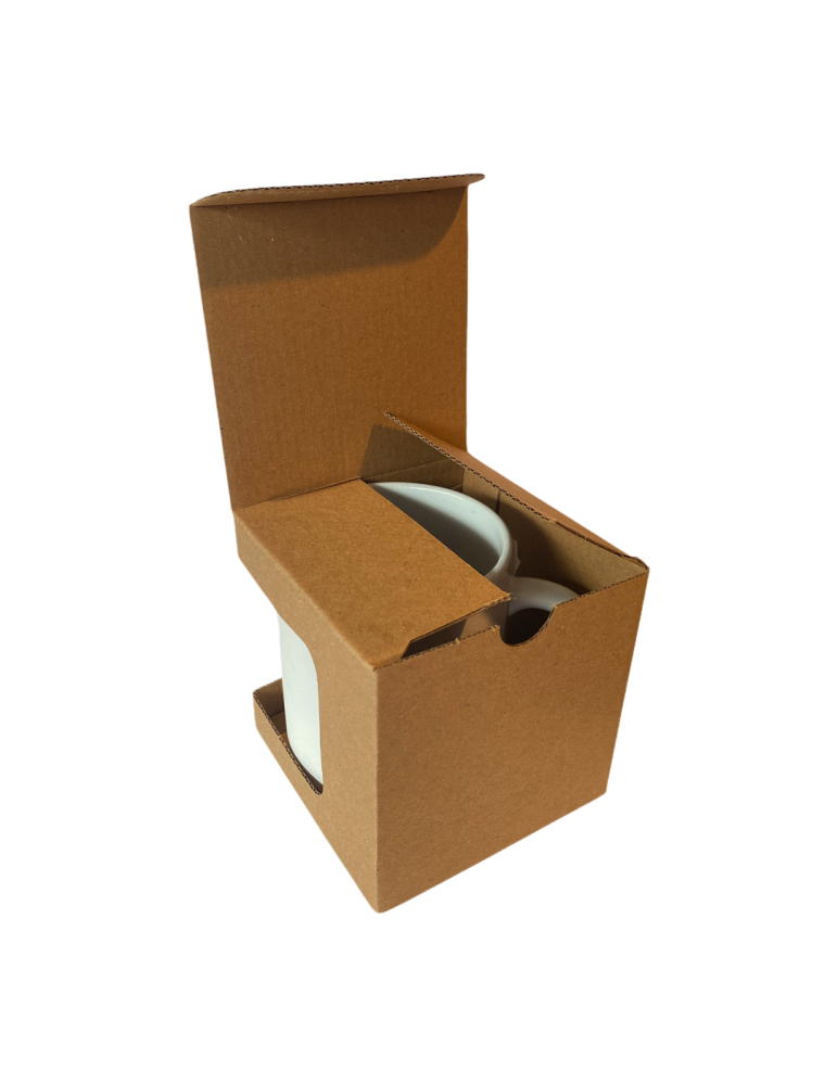 Caja de Cartón para Taza con Ventana