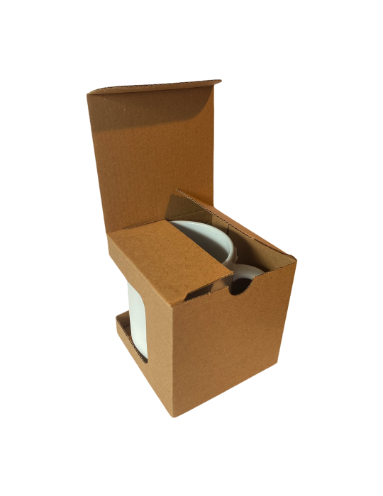 Caja de Cartón para Taza con Ventana