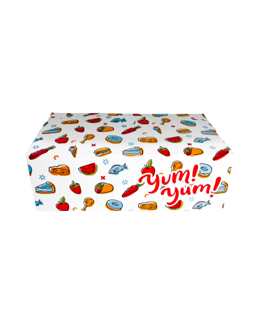 Caja Para Snacks Diseño Yum Yum (25 pzs)