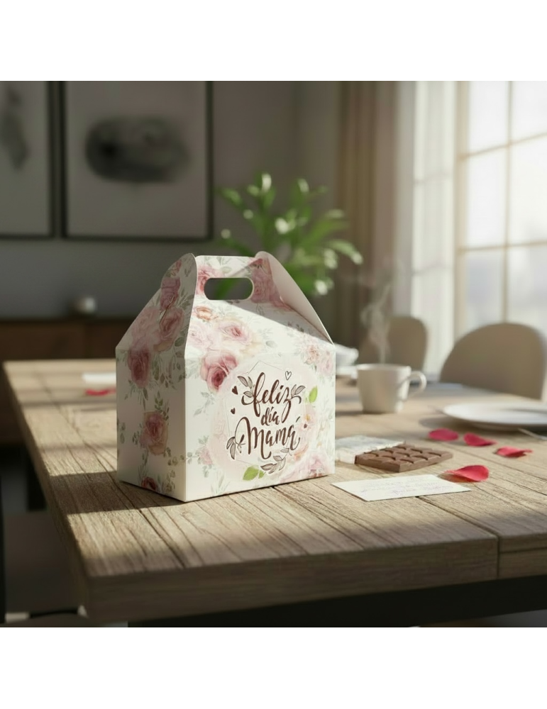 Caja Tipo Box Lunch Mediana Día de Las Madres