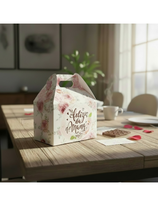 Caja Tipo Box Lunch Mediana Día de Las Madres